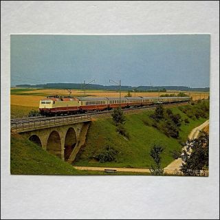 Electric Locomotive 120 005 - 4 Of The German Federal Railroad Postcard (p438)