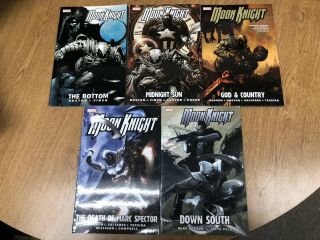 Moon Knight Vol 1 2 3 4 5 Tpb,  Huston Benson Finch Marvel Comics