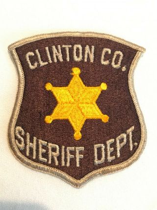State Of Michigan Police Patch Clinton Co.  Sheriff Dept. ,  Nr