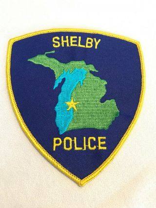 State Of Michigan Police Patch Shelby Police -