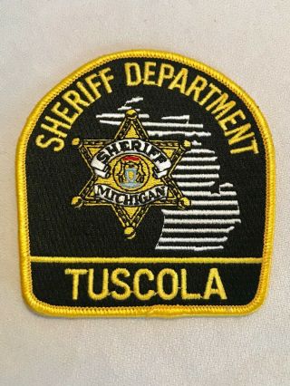 State Of Michigan Police Patch Sheriff Department Tuscola -