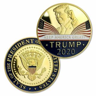 2 Donald Trump 2020 Keep America Great Commemorative Challenge Coins
