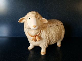 Vintage Otagiri Sheep Cookie Jar 1983 Made In Japan Euc