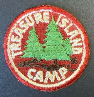 1950s Boy Scout Patch: Treasure Island Camp