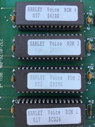 Stern Harley Davidson 520 - 5136 - 00 Pinball Machine CPU/Sound Board PCB MPU 2