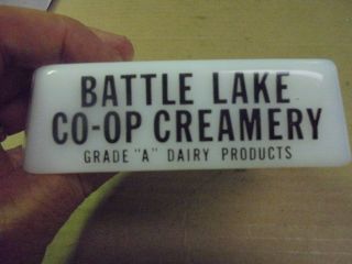 Vintage Battle Lake Co - Op Creamery Ashtray Minnesota Minn.  MN 3
