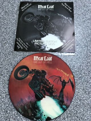 Meat Loaf Bat Out Of Hell 12 " Picture Disc - Epic - P&p