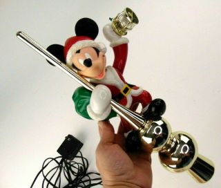 Mr Christmas Mickey Mouse Tree Topper Lighted Animated Turns & Waves Lantern