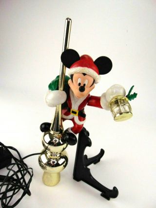 Mr Christmas MICKEY MOUSE TREE TOPPER Lighted Animated Turns & Waves Lantern 3