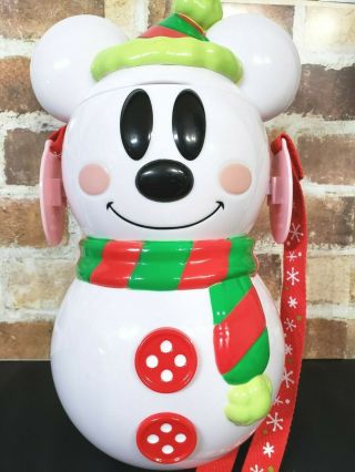 Tokyo Disney Resort Christmas Mickey Mouse Snowman Popcorn Bucket Gingerbread