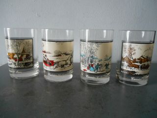 1978 Complete Set/4 Currier & Ives Collector 