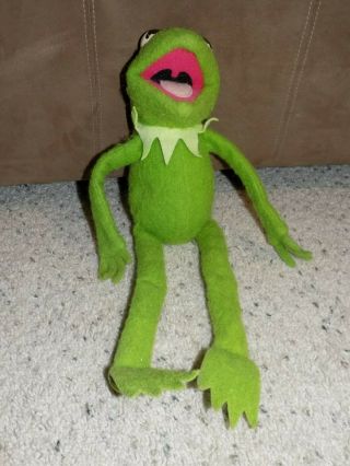 Vintage Fisher Price 850 Sesame Street Kermit the Frog 19 inch Plush Figure Doll 2