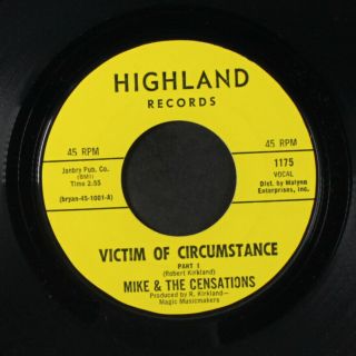Mike & Censations: Victim Of Circumstance / Part 2 45 (sweet Soul) Soul