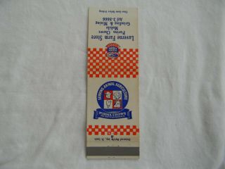 Luverne Minnesota farm Purina feed low matchcover matchbook 2