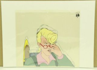 The Real Ghostbusters: Egon Orig Hand Painted Cel & Pencil Sketch W/ (10 - 6)