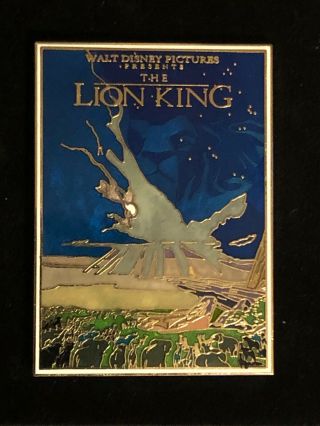 2007 Disney Lion King Movie Poster Jumbo Pin Le Only 250