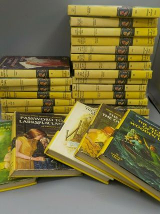 Vintage Nancy Drew Carolyn Keene Hard Cover Mystery Book Matte Series 26 Books