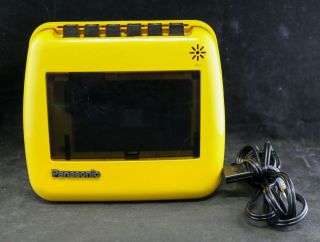Vtg 1970s Panasonic Rq - 711s Portable Yellow Tape Recorder