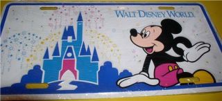 Disney Wdw Walt Disney World Mickey Mouse And Castle License Plate