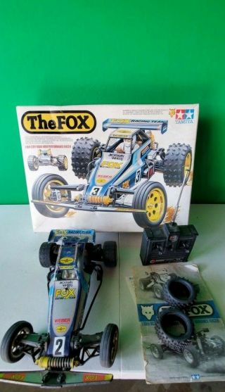 Vintage 1985 Tamiya The Fox 2wd Rc Buggy 1/10th Scale No.  5851