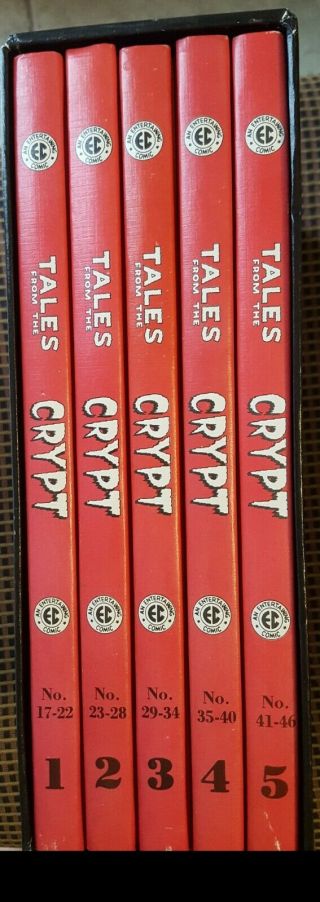 The Complete Tales From The Crypt 1979 Ec Comics Hardcover Box Set,  Vol 1 - 5