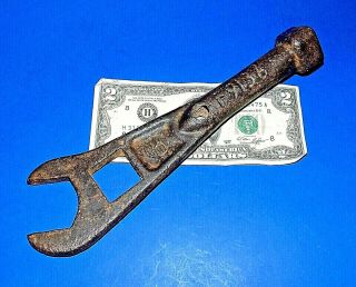 Unusual Antique International Harvester Ih Iron Tractor - Implement Wrench F9136