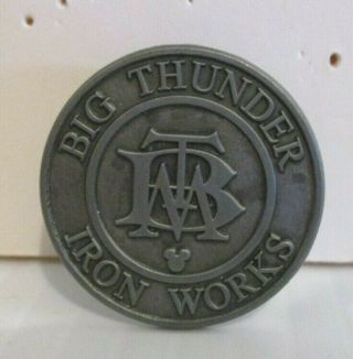 Disney Big Thunder Mountain Railroad Iron Prop Sign Pin 2011 Hidden Mickey