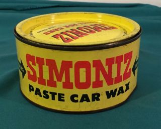 Vintage Simoniz Paste Car Wax Furniture Polish 1960 