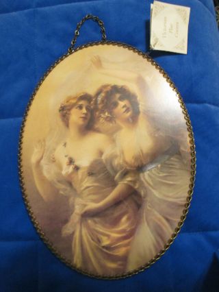 Gallery Graphics Victorian Oval Flue Cover Ladies/sisters - W/tag
