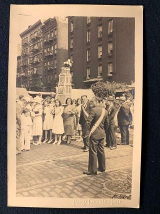 1931 Feast Our Lady Mt Carmel 1st Av Manhattan York City Old Nyc Photo T181