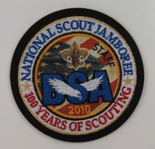 2010 National Scout Jamboree Staff 100 Yrs.  Of Scouting Bsa Blk Bdr.  [p - 706]