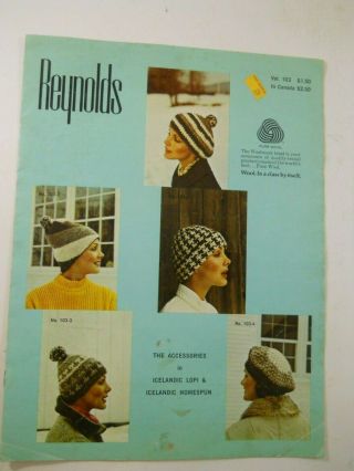 Reynolds Knitting Pattern Book Vol 103 Accessories Icelandic Lopi Homespun