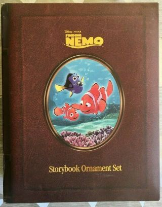 Disney Pixar Finding Nemo Story Book 6 Christmas Ornament Set Dory