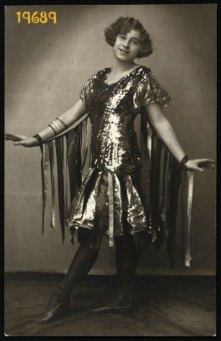 Dancer,  Artist In Exotic Clothes By FÁbiÁn,  Vintage Photograph,  1920’s Hungary