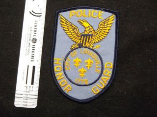 Kentucky City Louisville Defunct 1970s Era Issue Honor Guard Police Patch Old