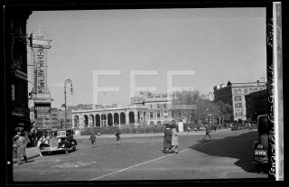 1936 Seward Pk Canal St Manhattan Nyc York City Old Photo Negative 641b