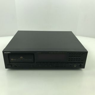 Vintage Sony 10 Cd Compact Disc Changer Player Model Cdp - C910 5.  D3