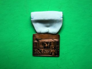 American Legion,  Wwi 40 Hommes 8 Chevaux,  Train,  Box Car,  Medal W/ Ribbion