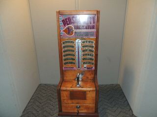 1941 Exhibit Supply Co Personality Indicator 1cent Penny Tabletop Arcade Machine