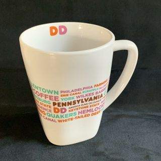 Dunkin Donuts Pennsylvania Destinations Coffee Mug Cup Ceramic Pa State Dd