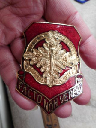 Palo Alto California Military Academy Cadet Hat Badge Gemsco 1111tb.