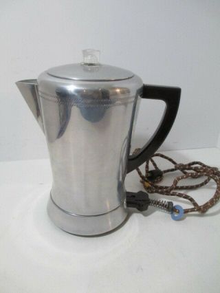 Vtg Laurel Automatic Electric 8 Cup Coffee Percolator