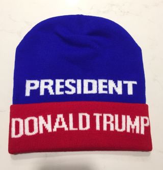 President Donald Trump Make America Great Again 2016 Woven Beanie Hat Maga Train