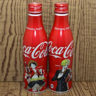 One Piece Coca Cola Empty Bottle Set Universal Studios Usj Limited Light Dent A