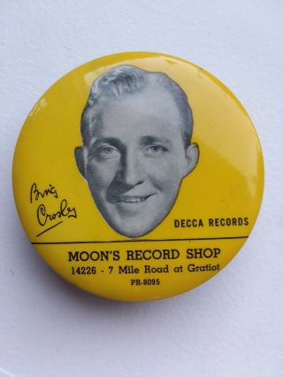 Bing Crosby Vinyl Record Cleaner,  Ad For Moon 