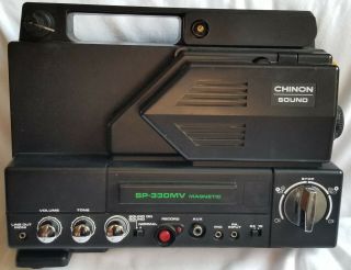 Vintage Chinon Sound Sp 330mv Magnetic 8mm Film Motion Picture Projector