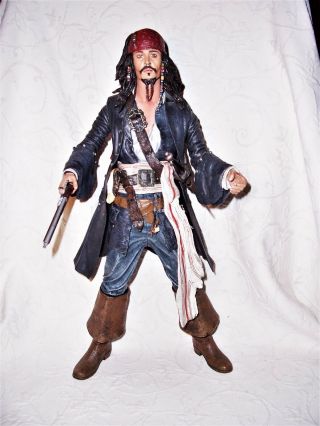 Disney Pirates Of The Caribbean Dead Mans Chest 18in.  Talking Capt.  Jack Sparrow