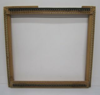 Vintage Large Wood Weaving Peg Loom Lap Frame 2 