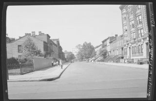 1941 Quincy St W Of Franklin Av Brooklyn York City Nyc Photo Negative T140