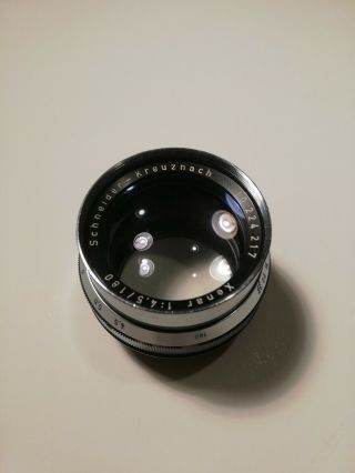 Schneider Kreuznach Xenar 180mm F4.  5 Large Format Plate Lens Vintage Lens